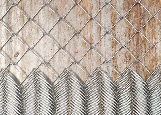 PVC ปกแต่งเชือก Link รั้ว 10 Gauge สแตนเลสเหล็กเหล็กกระปุก Mesh ความปลอดภัย