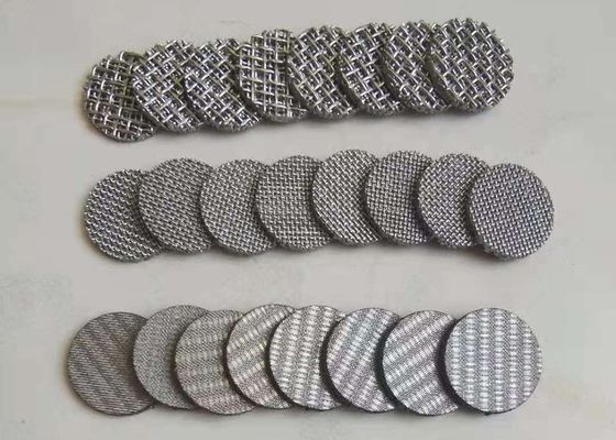 สแตนเลส Sintered Mesh Filter ขนาดรู 0.5um 5um 20um