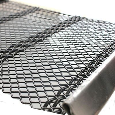 หน้าจอสั่นแบบธรรมดา Crimped ลวดตาข่าย 5mm พร้อมตะขอ