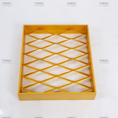 มาตรฐานงานสถาปัตยกรรม Diamond Expanded Metal Mesh Sheet 0.2mm-4mm