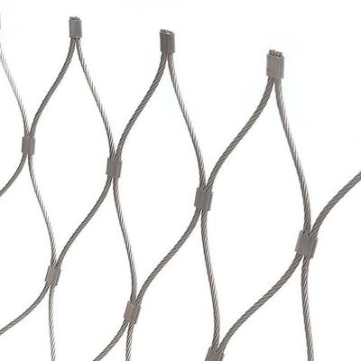 Inox Wire Cable Ferrule ตาข่ายเชือกสแตนเลสแบบยืดหยุ่น SS 304 316
