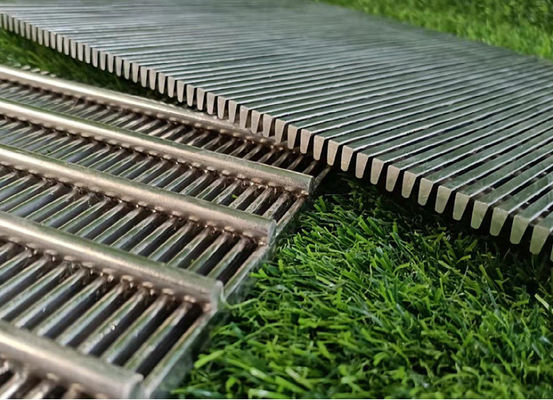 Ss 304 0.2 มม จอห์นสัน Vee Wire Screen สไตล์ welded