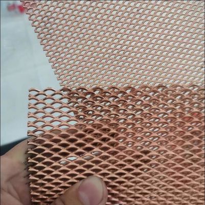 ความต้านทานต่ํา 99.96% ทองแดงบริสุทธิ์ ขยาย Mesh สําหรับแบตเตอรี่