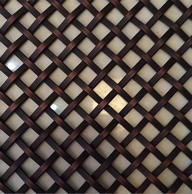 เครื่องประดับเหล็ก ทองแดง โลหะ สกรีนไฟฟ้า สร้างสถาปัตยกรรม Mesh Chain Coil Hanging Drapery Ceiling Curtain