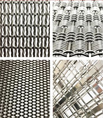 สแตนเลส Outdoor Metal Decorative Architectural Metal Facade Mesh สแตนเลสสแตนเลส แผ่นผนังผนังผนังผนัง