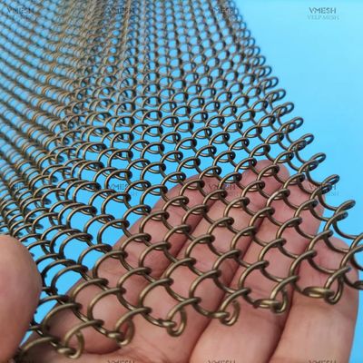 ม่านตาข่ายโลหะอะลูมิเนียม Chain Link - เคลือบผงกันสนิม
