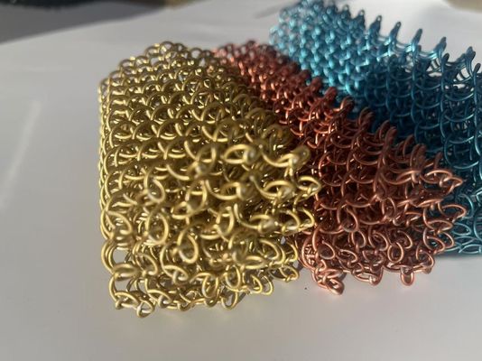 Modern Design Stainless Steel 304 Chain Link Curtain with 6mm Aperture Size for Architectural Metal Mesh