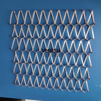 PVDF สแตนเลส เครื่องประดับ Crimped Woven Mesh สําหรับการออกแบบภายใน
