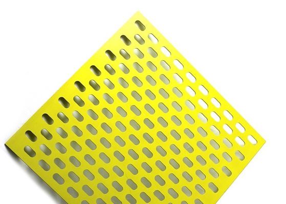 ปรับแต่ง 0.3 มิลลิเมตร อลูมิเนียม แผ่น perforated รอบหลุมสี่หลุมหลุม slot