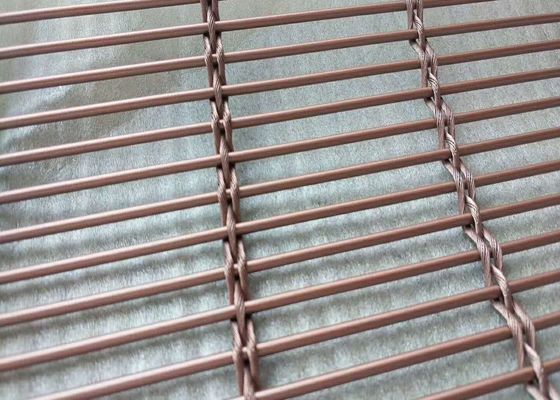 กระจกเคลือบสแตนเลสตาข่ายตกแต่ง PVDF จิตรกรรมไททาเนียม