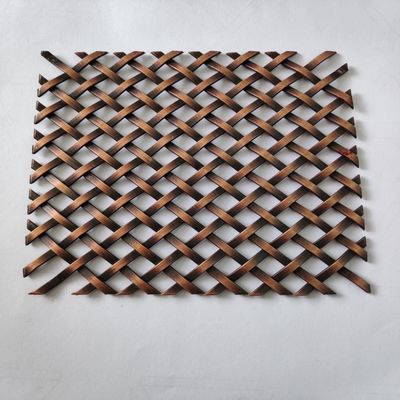 โลหะไร้ขัดประดับ เนื้อผงโลหะ Wire Mesh Panel ผ้าม่านสําหรับสถาปัตยกรรม