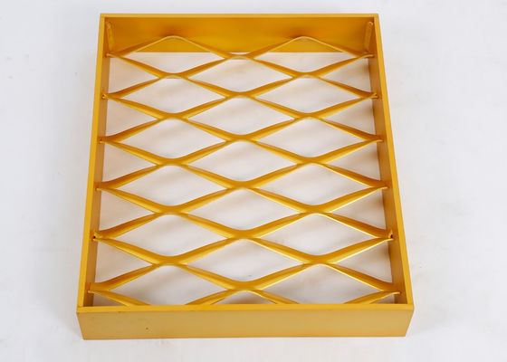 ทองอลูมิเนียมขยาย Mesh Cladding 3.5 มิลลิเมตร 4.0 มิลลิเมตร