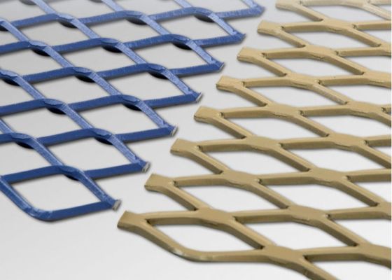 Heavy Duty Expanded Metal Catwalk Grating 500g/sqm เคลือบสังกะสี ASTMA36