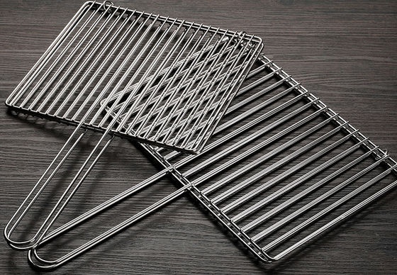 ตะกร้าสแตนเลสสำหรับย่างบาร์บีคิวสำหรับปลาและเนื้อ