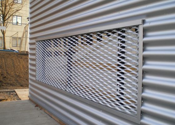 5052 5005 อลูมิเนียมขยายตาข่าย Bunnings 15 * 50 มม. 20 * 60 มม. รูเพชร