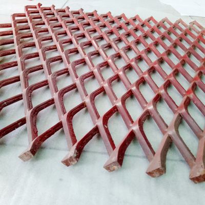ฟันดาบยกตาข่ายโลหะเพชรขยายเหล็กคาร์บอน 3.14lbs Grating Grid