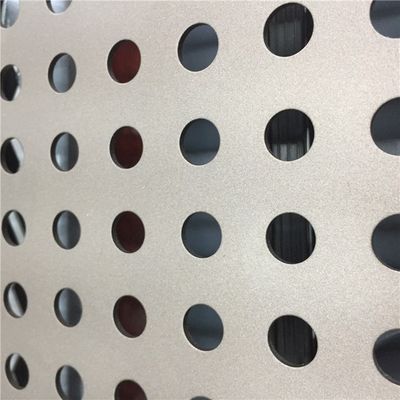 แผ่นโลหะเจาะรูอะลูมิเนียมเคลือบ PVC สำหรับตกแต่งภายใน