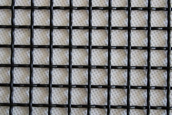 316l สแตนเลสสถาปัตยกรรมโลหะตาข่ายทอล็อค Crimped Wire