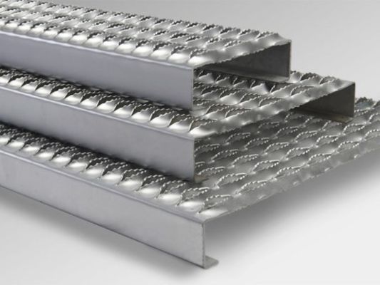 สแตนเลส 3mm Round Hole Grip Strut Safety Grating Roof Walkway Steel